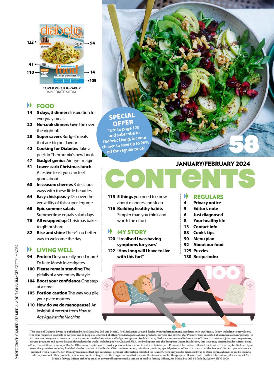 Diabetic Living Preview Pages