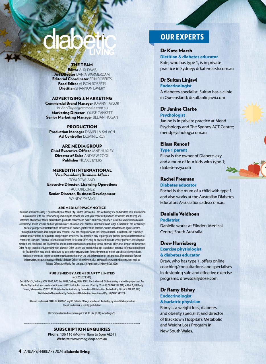 Diabetic Living Preview Pages