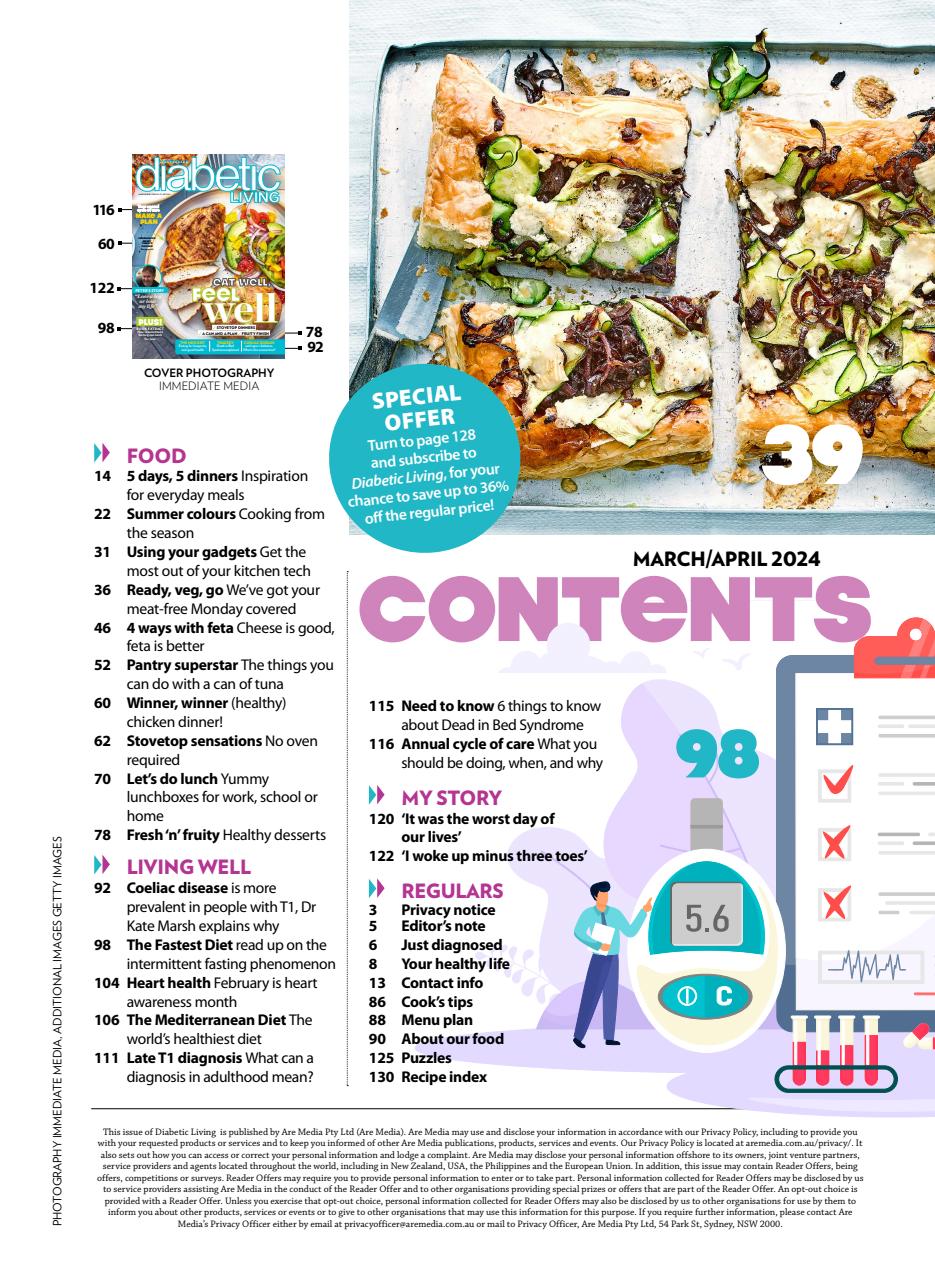 Diabetic Living Preview Pages