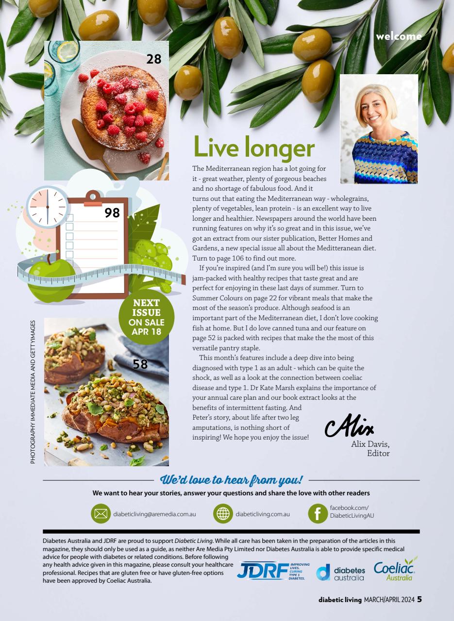 Diabetic Living Preview Pages