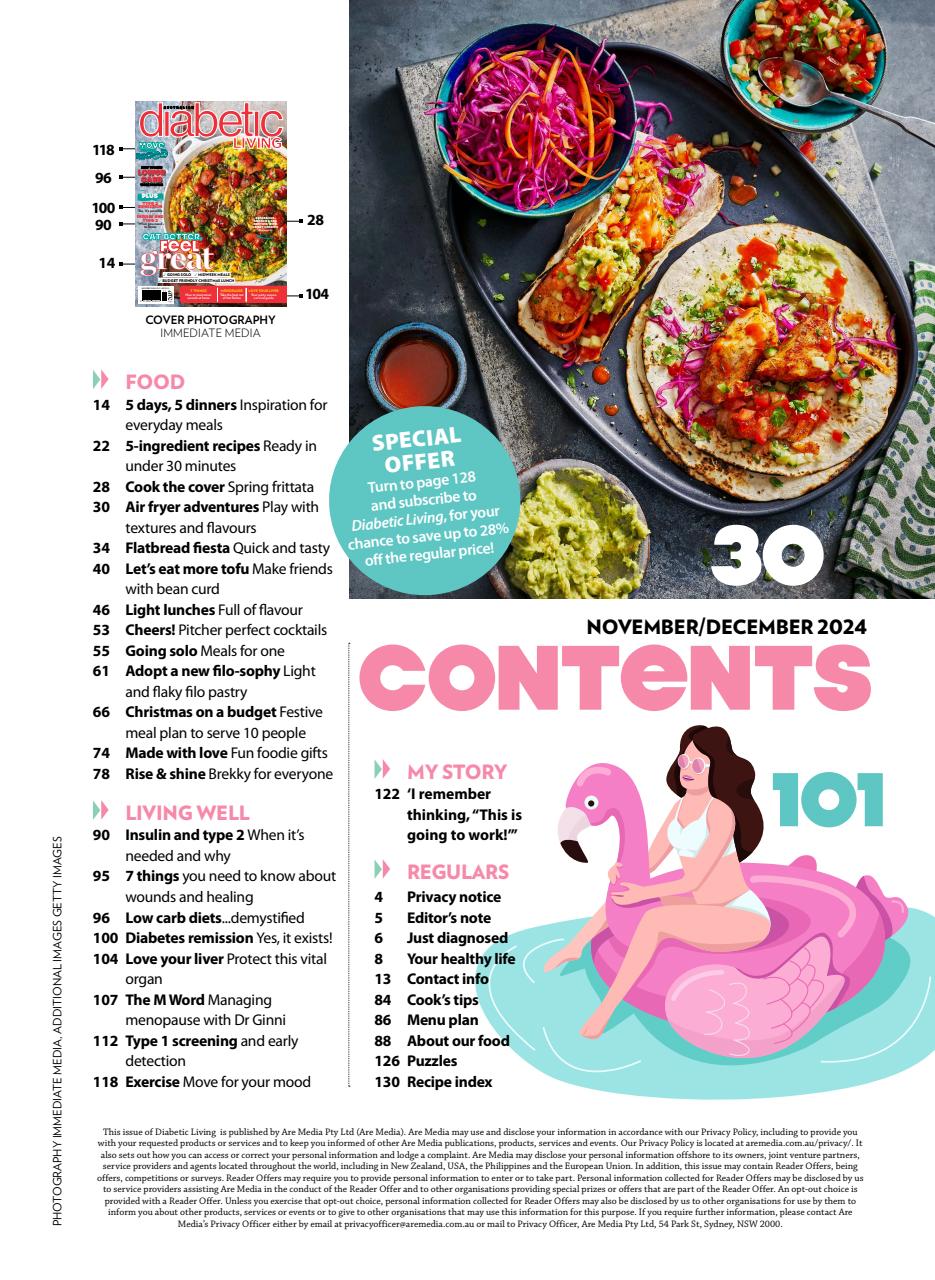 Diabetic Living Preview Pages