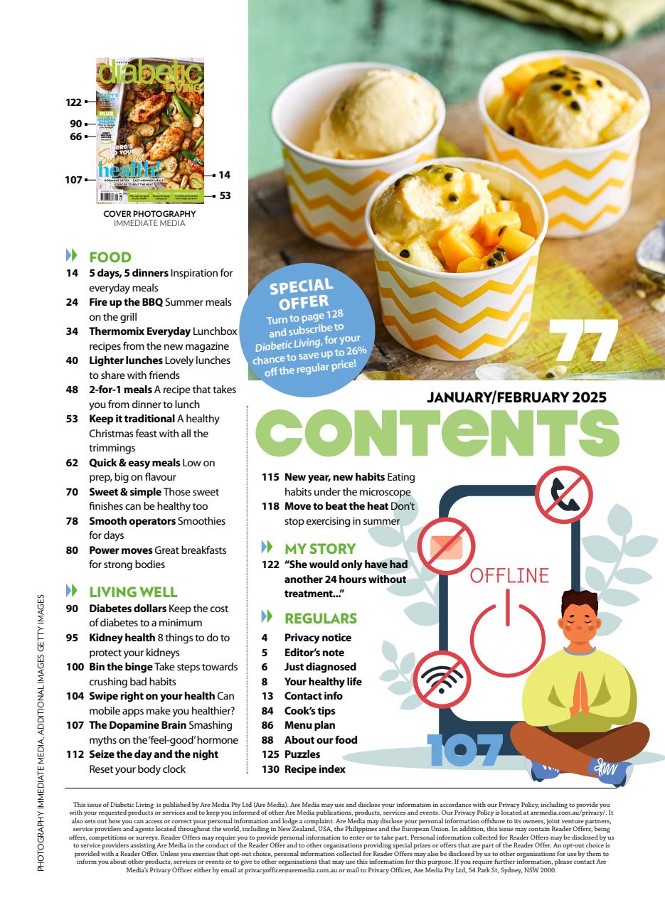 Diabetic Living Preview Pages