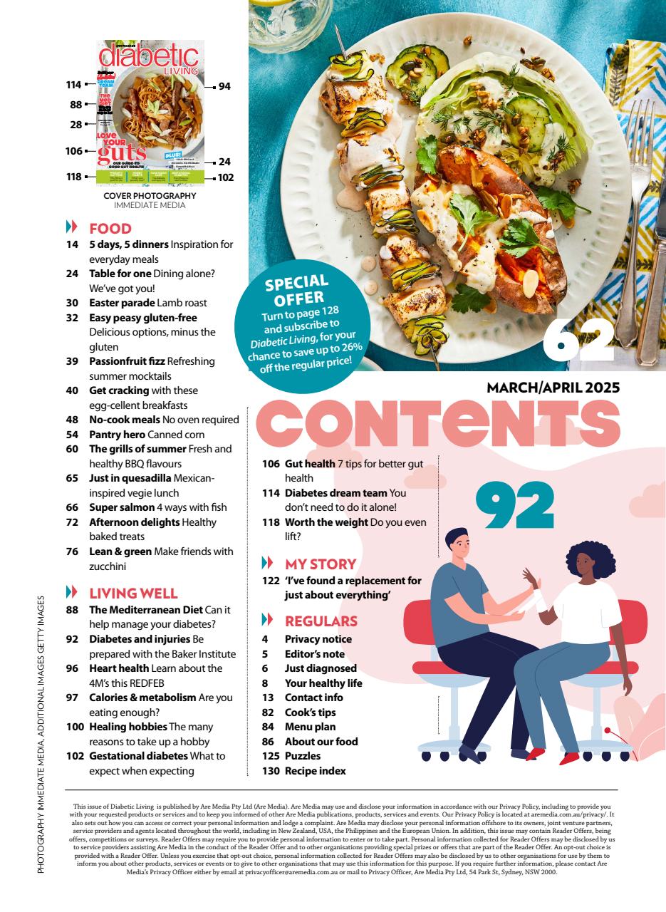 Diabetic Living Preview Pages