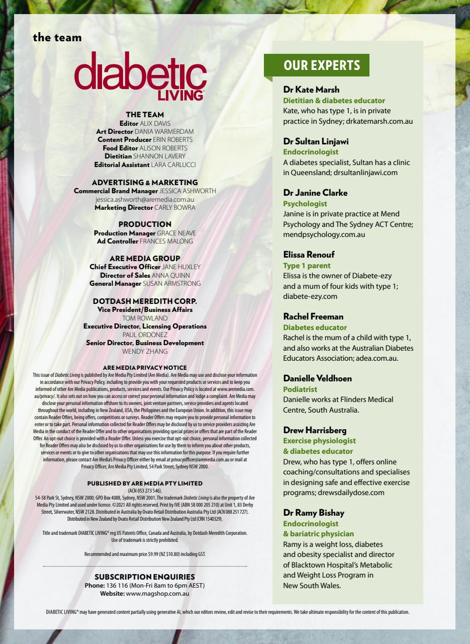 Diabetic Living Preview Pages