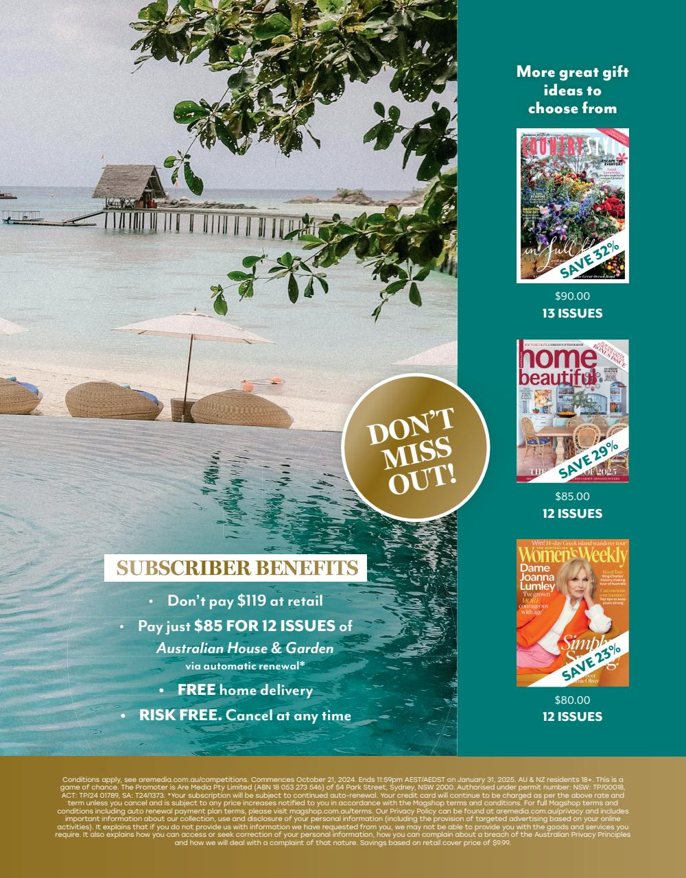 Australian House and Garden Preview Pages