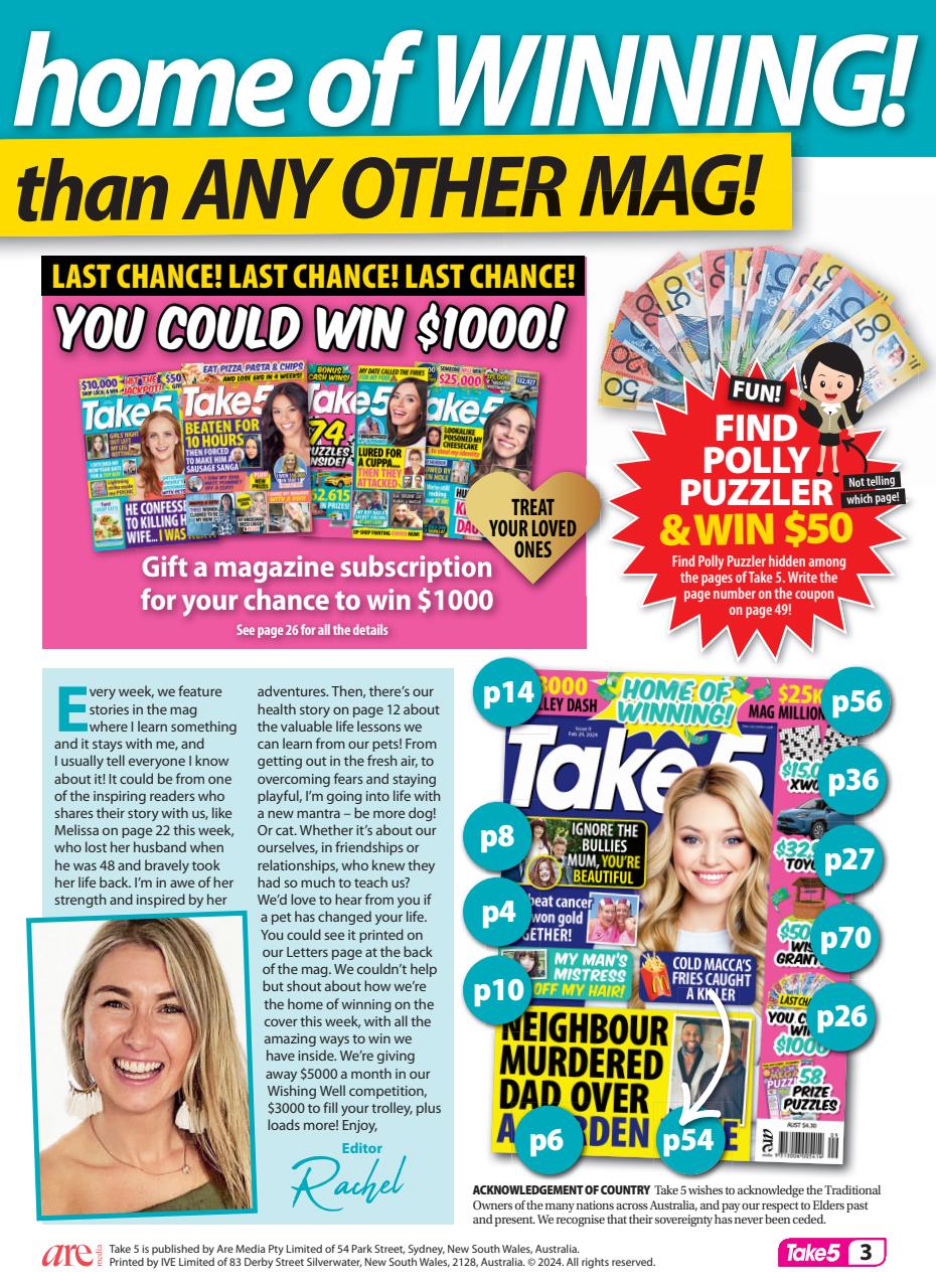 Take 5 Preview Pages