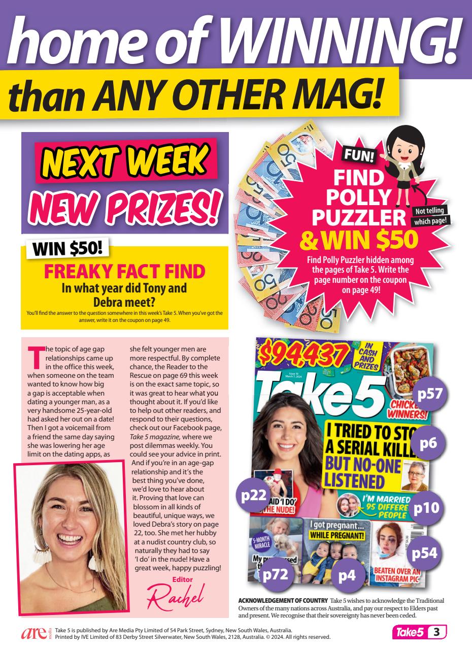 Take 5 Preview Pages