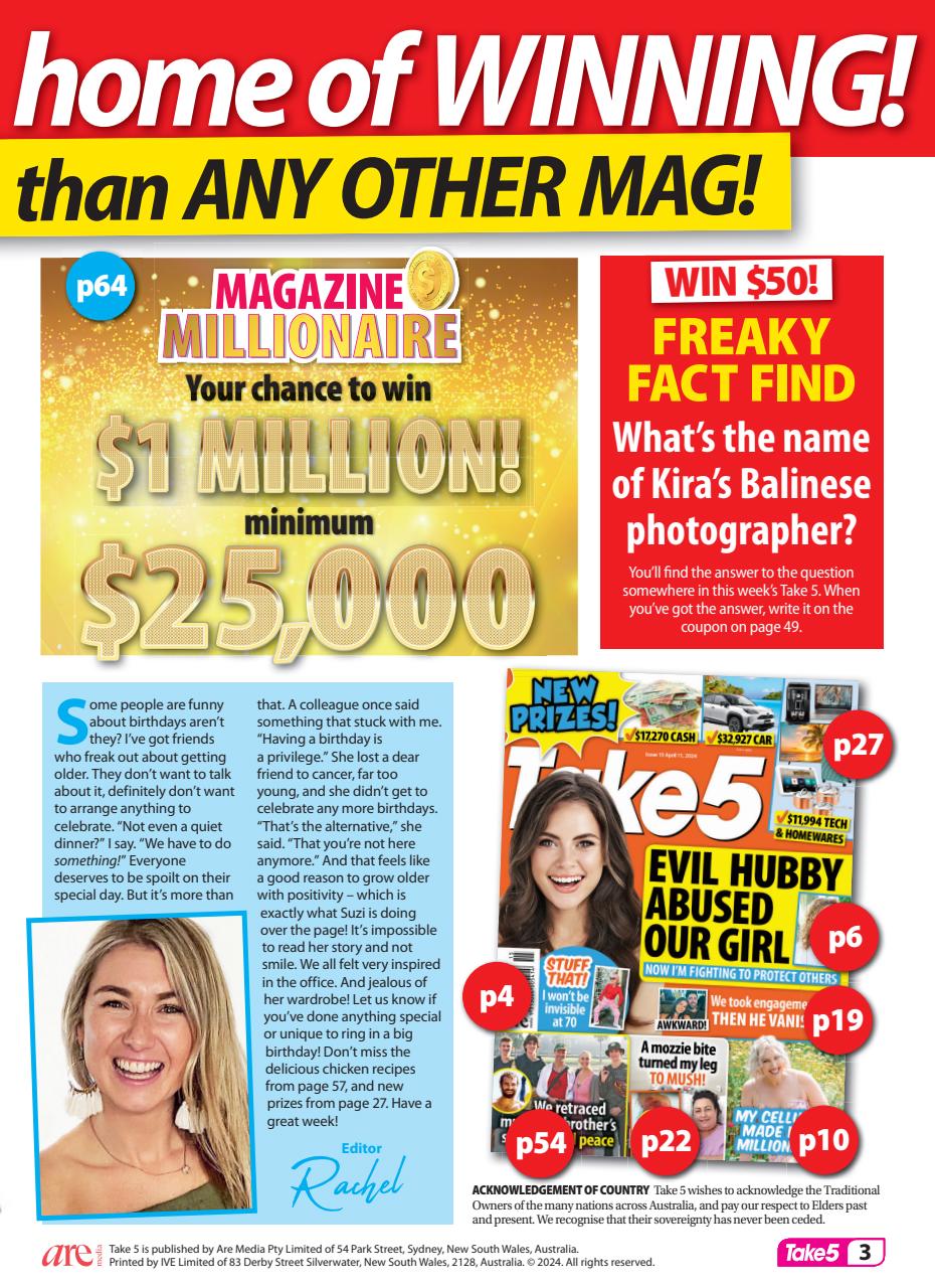 Take 5 Preview Pages