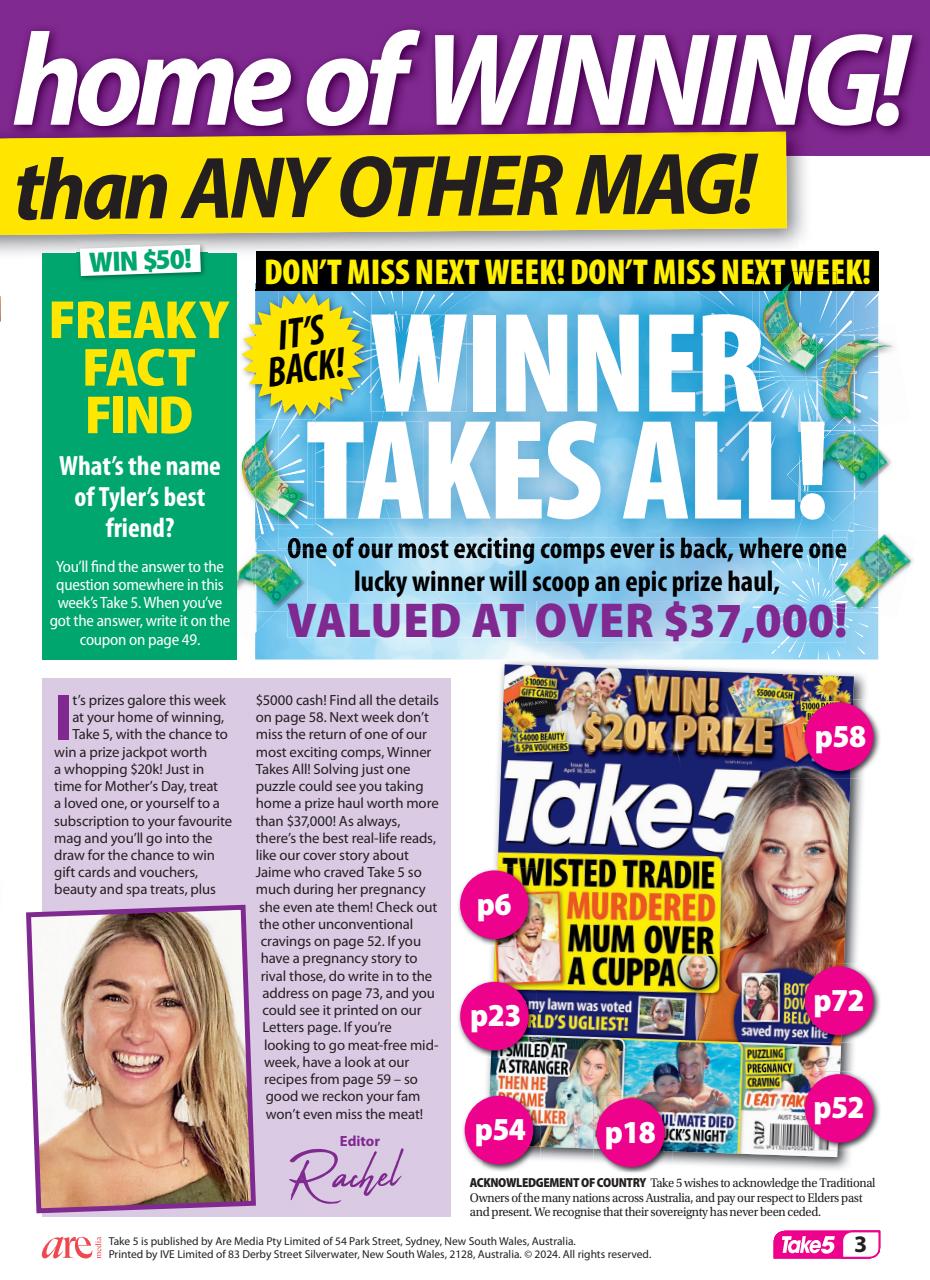 Take 5 Preview Pages