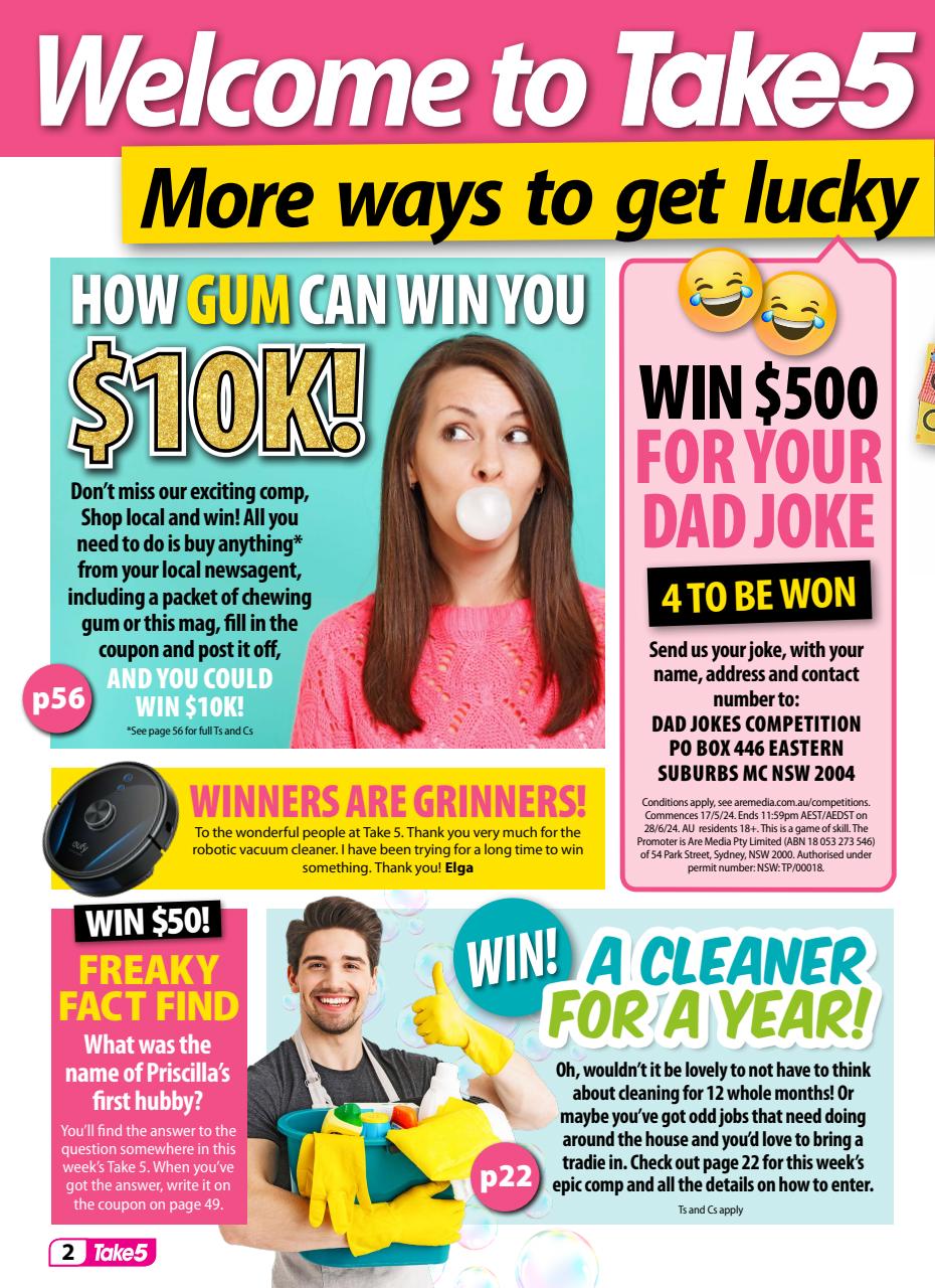 Take 5 Preview Pages