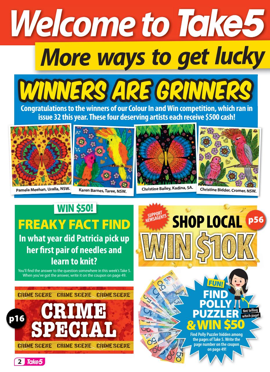 Take 5 Preview Pages