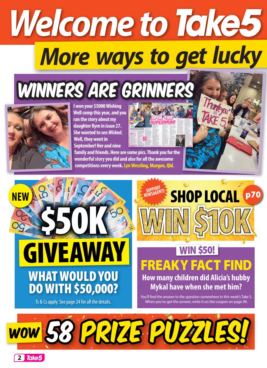 Take 5 Preview Pages