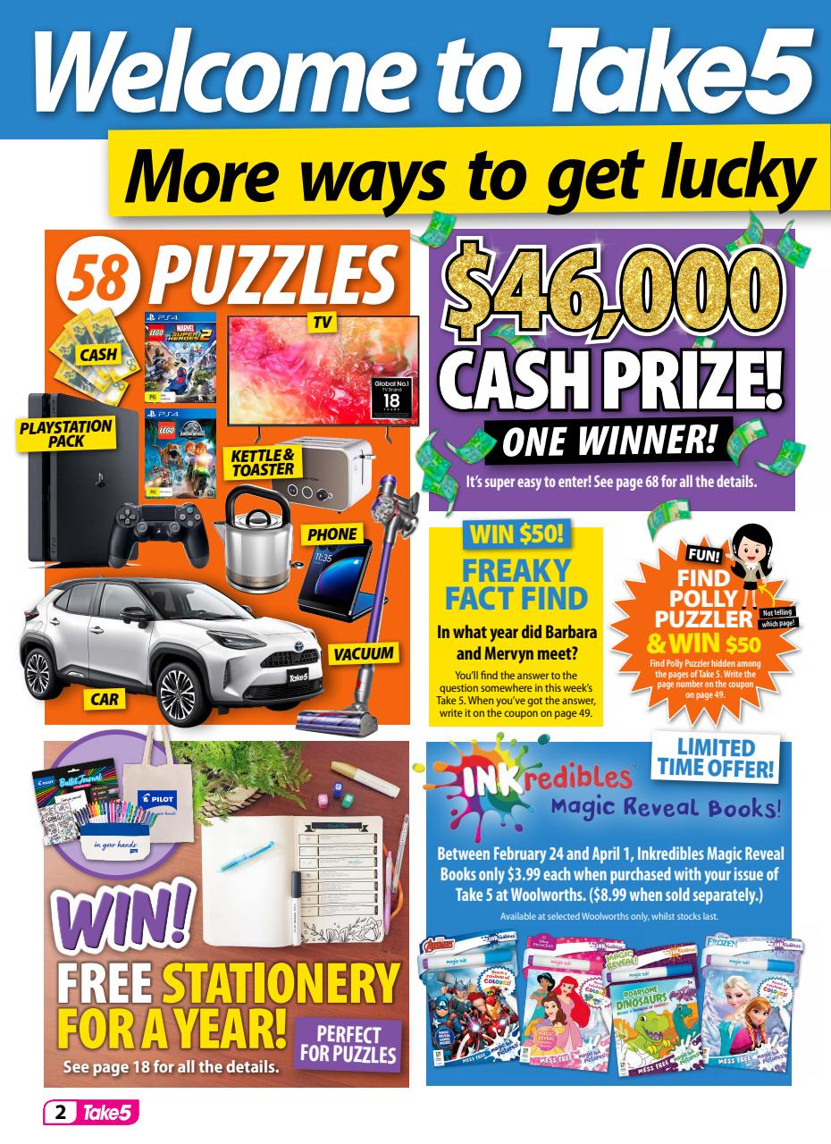 Take 5 Preview Pages