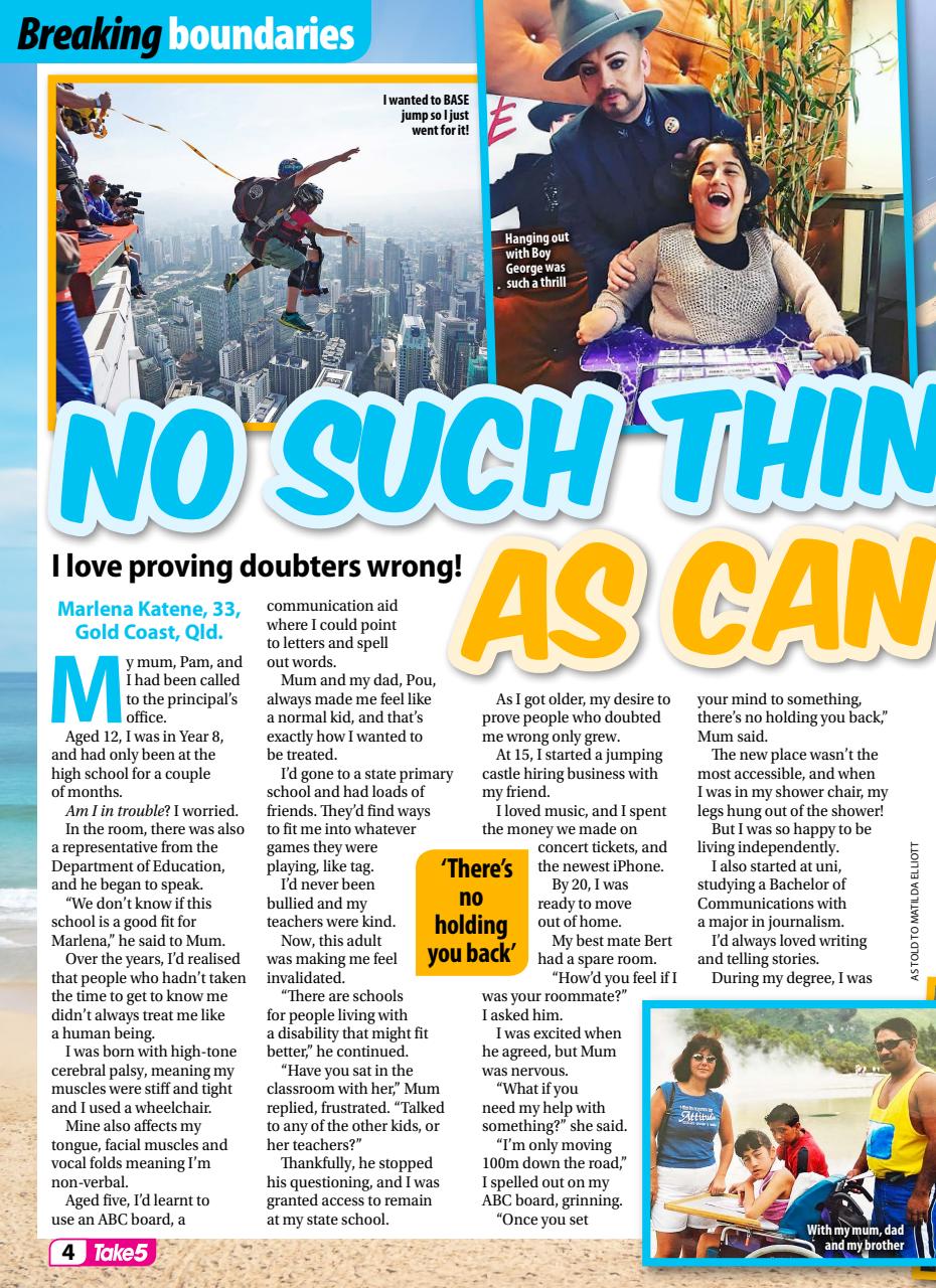 Take 5 Preview Pages