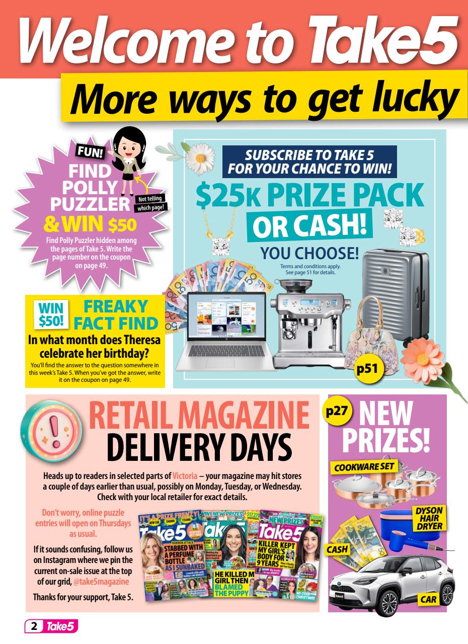 Take 5 Preview Pages