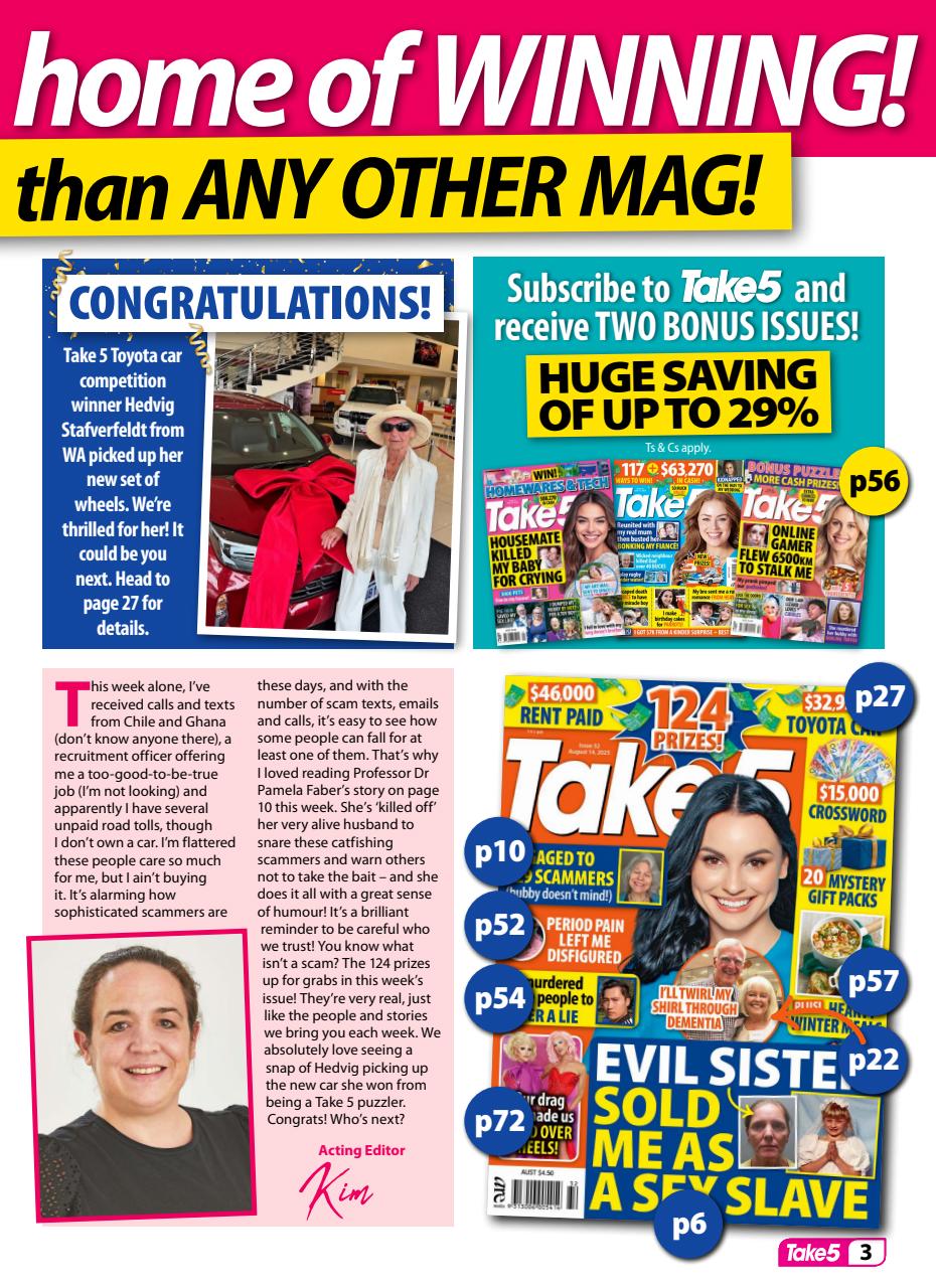 Take 5 Preview Pages