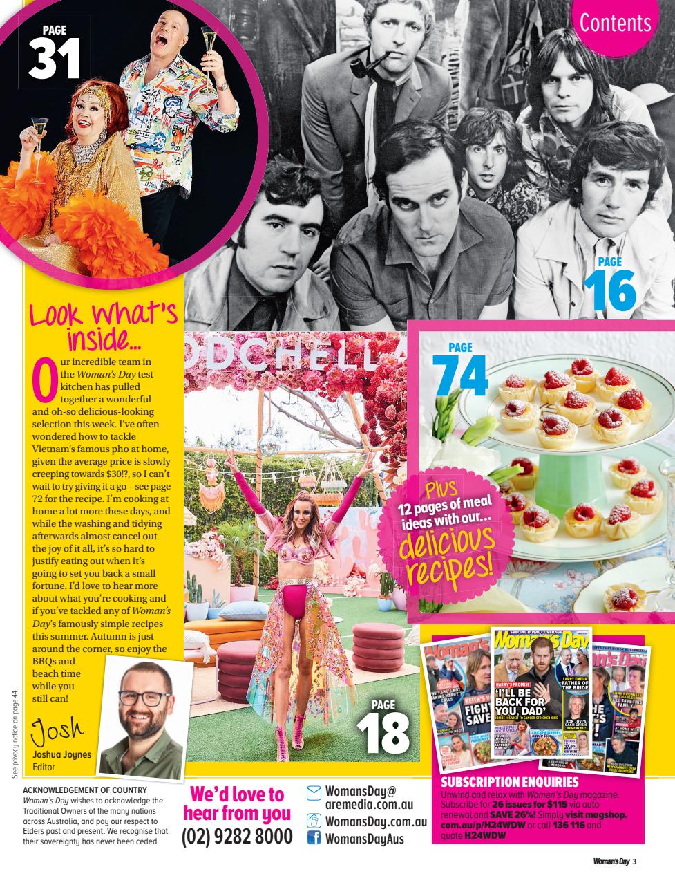 Woman's Day Australia Preview Pages