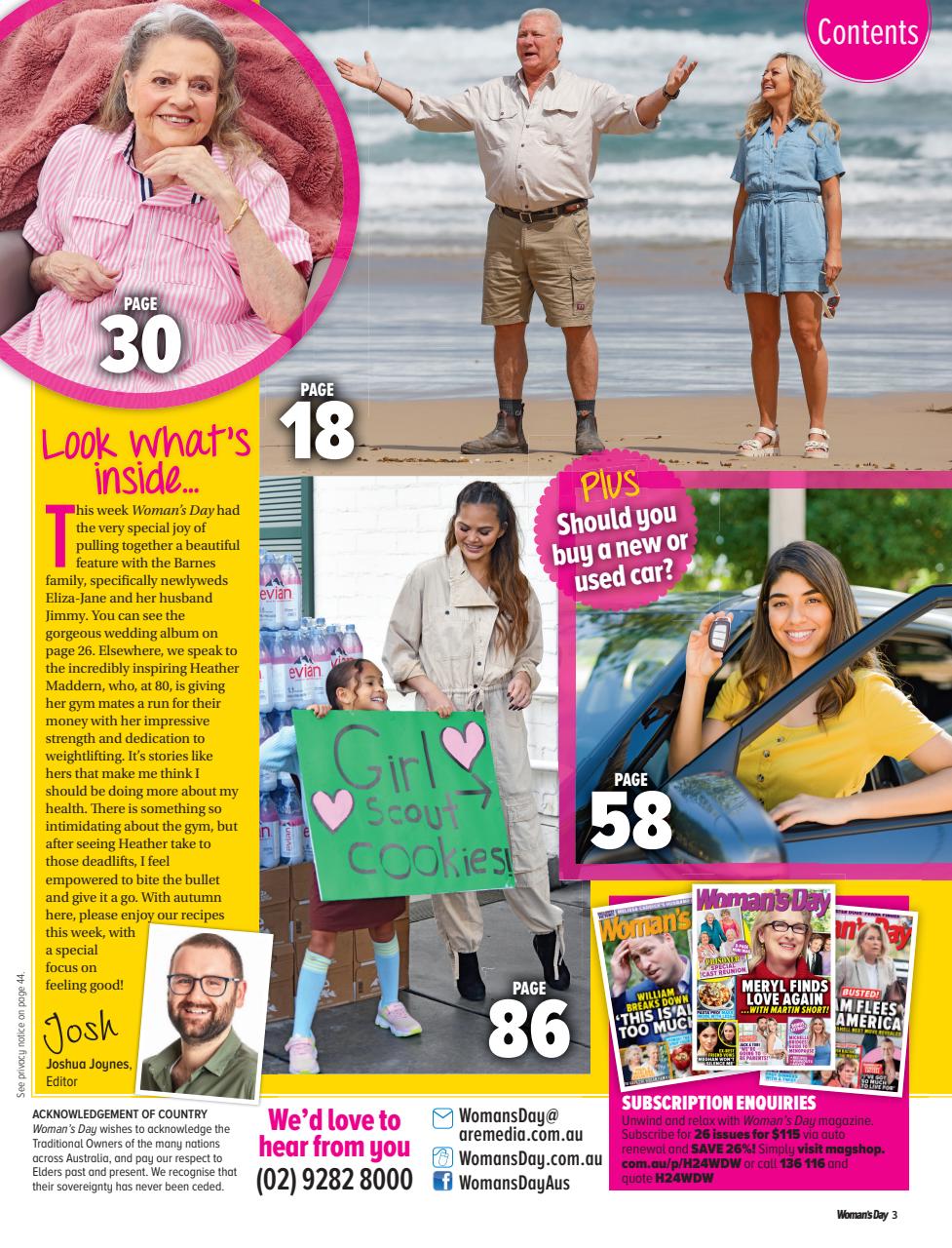 Woman's Day Australia Preview Pages