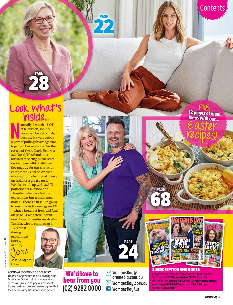 Woman's Day Australia Preview Pages