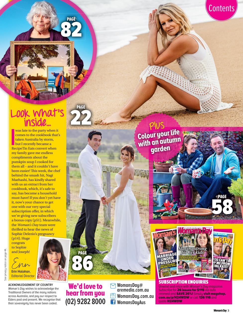 Woman's Day Australia Preview Pages