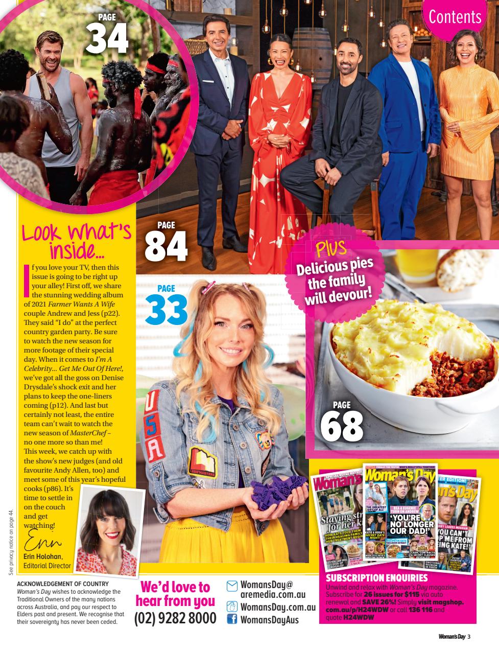 Woman's Day Australia Preview Pages
