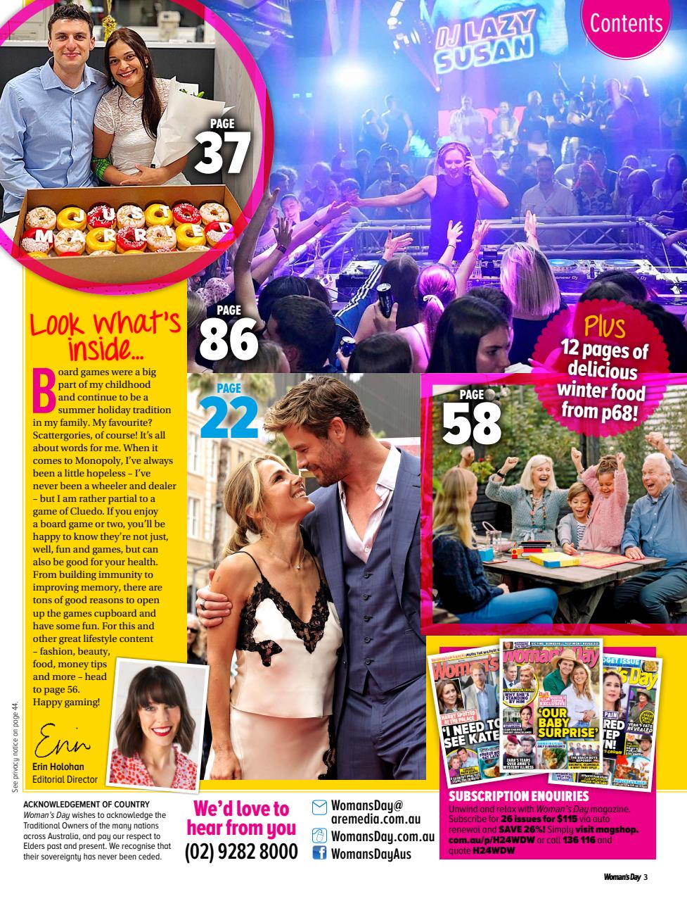 Woman's Day Australia Preview Pages