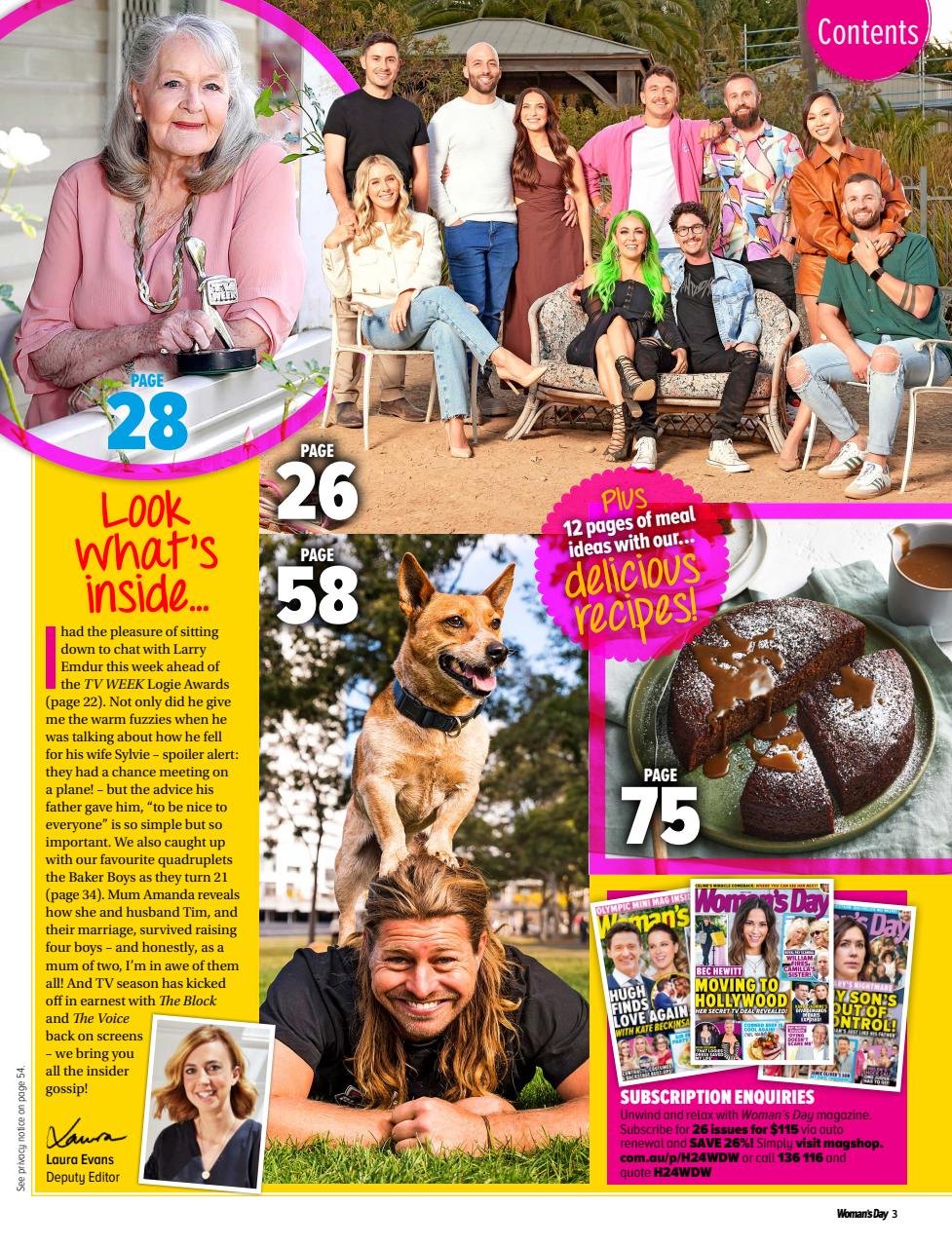 Woman's Day Australia Preview Pages