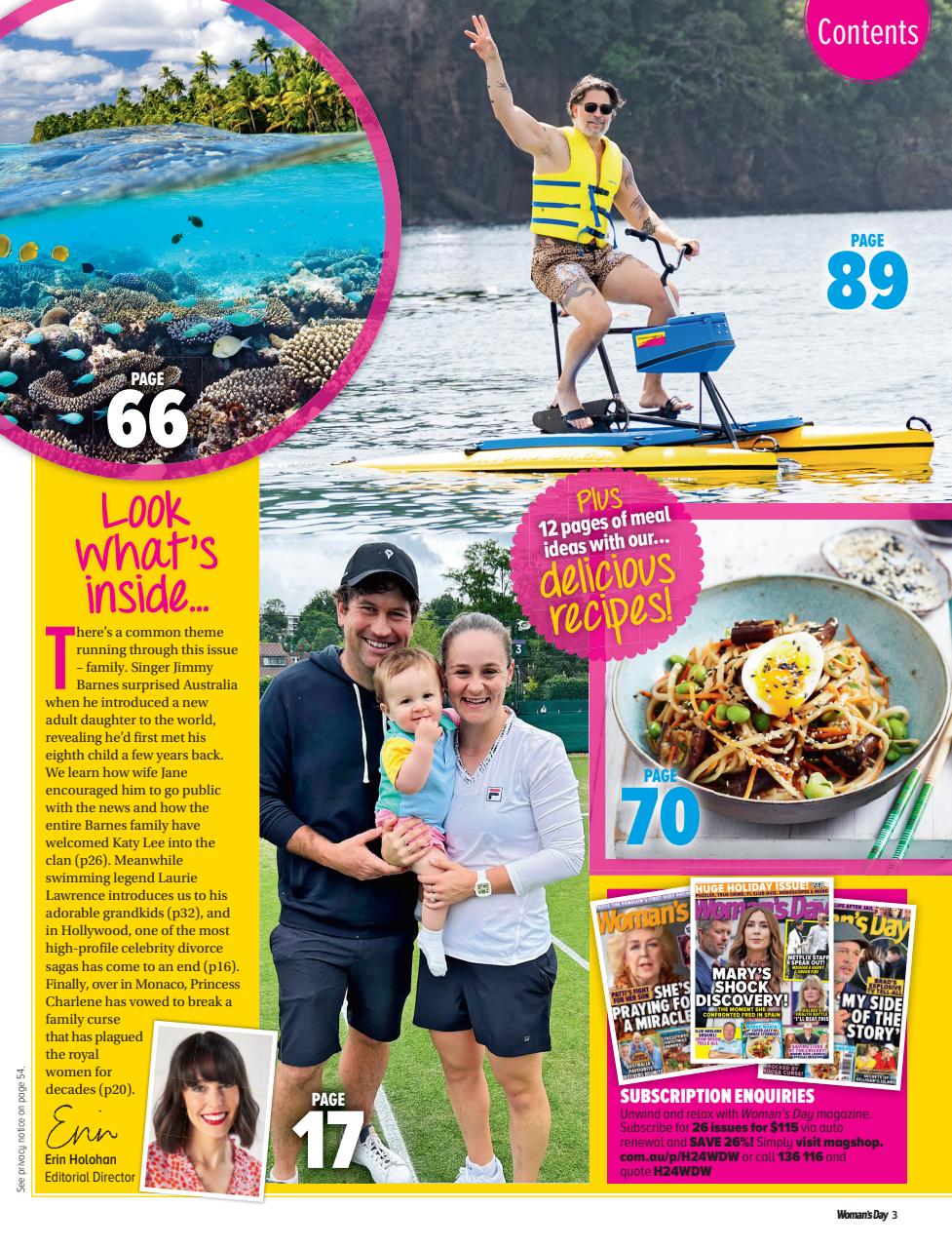 Woman's Day Australia Preview Pages