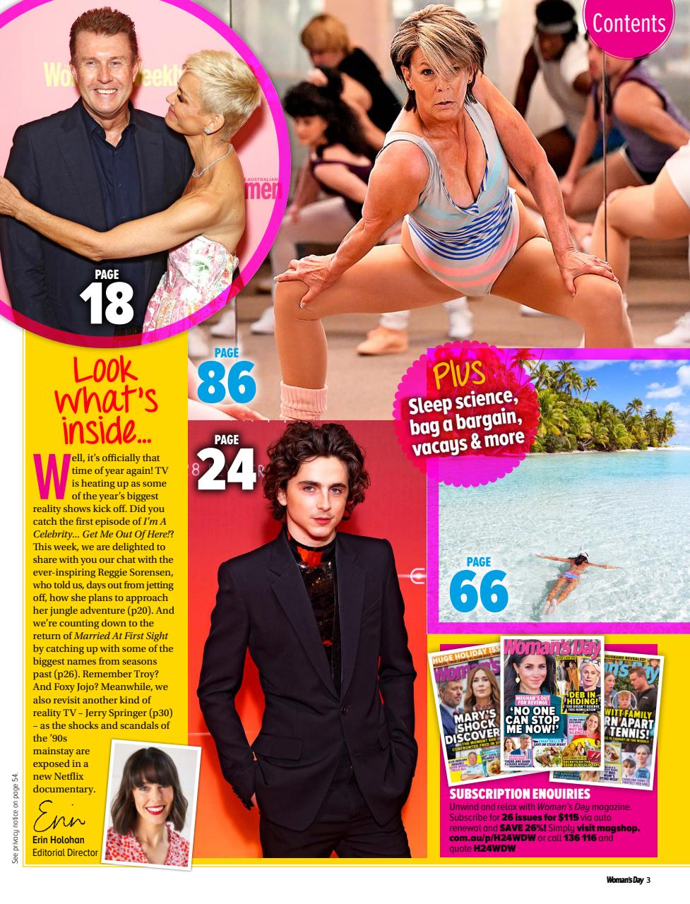Woman's Day Australia Preview Pages