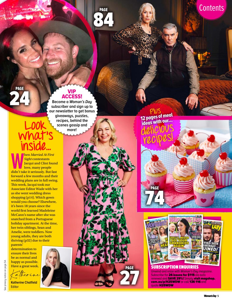 Woman's Day Australia Preview Pages