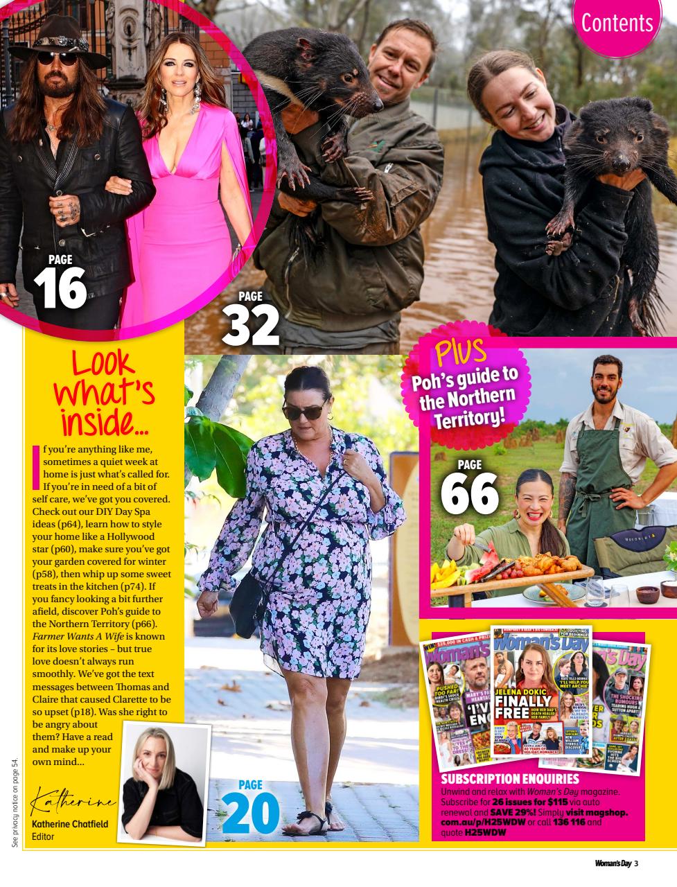 Woman's Day Australia Preview Pages