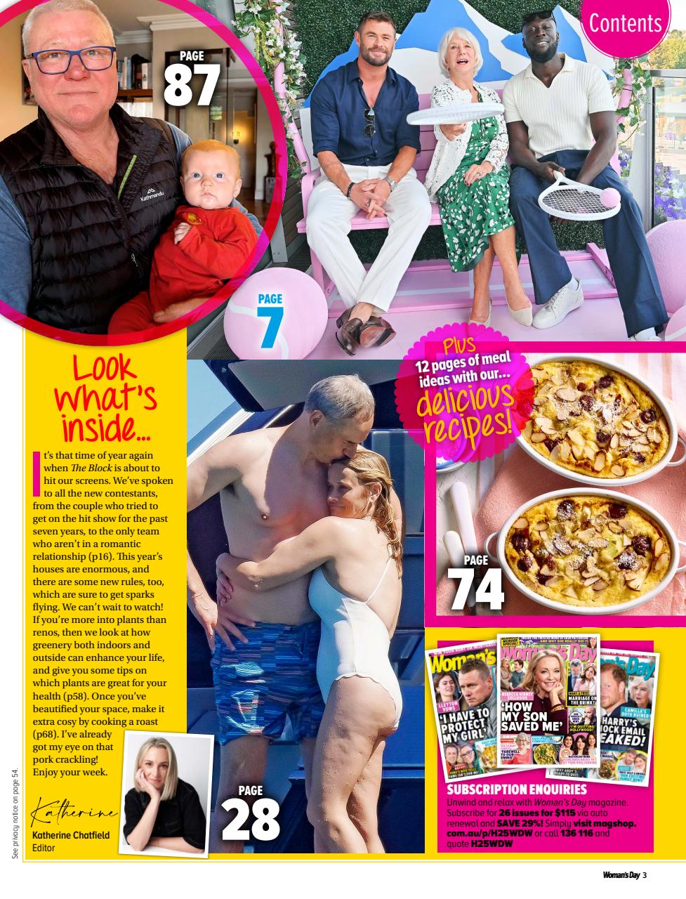 Woman's Day Australia Preview Pages