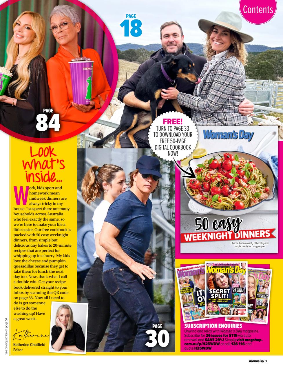Woman's Day Australia Preview Pages