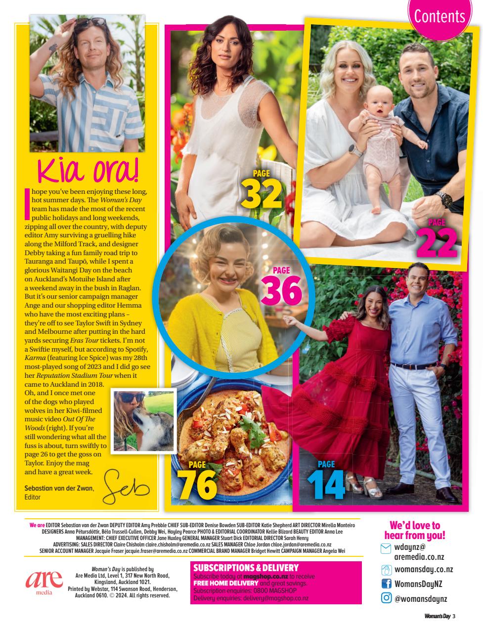 Woman's Day NZ Preview Pages