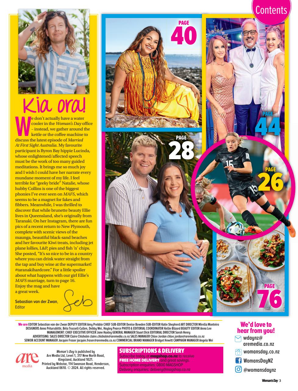 Woman's Day NZ Preview Pages
