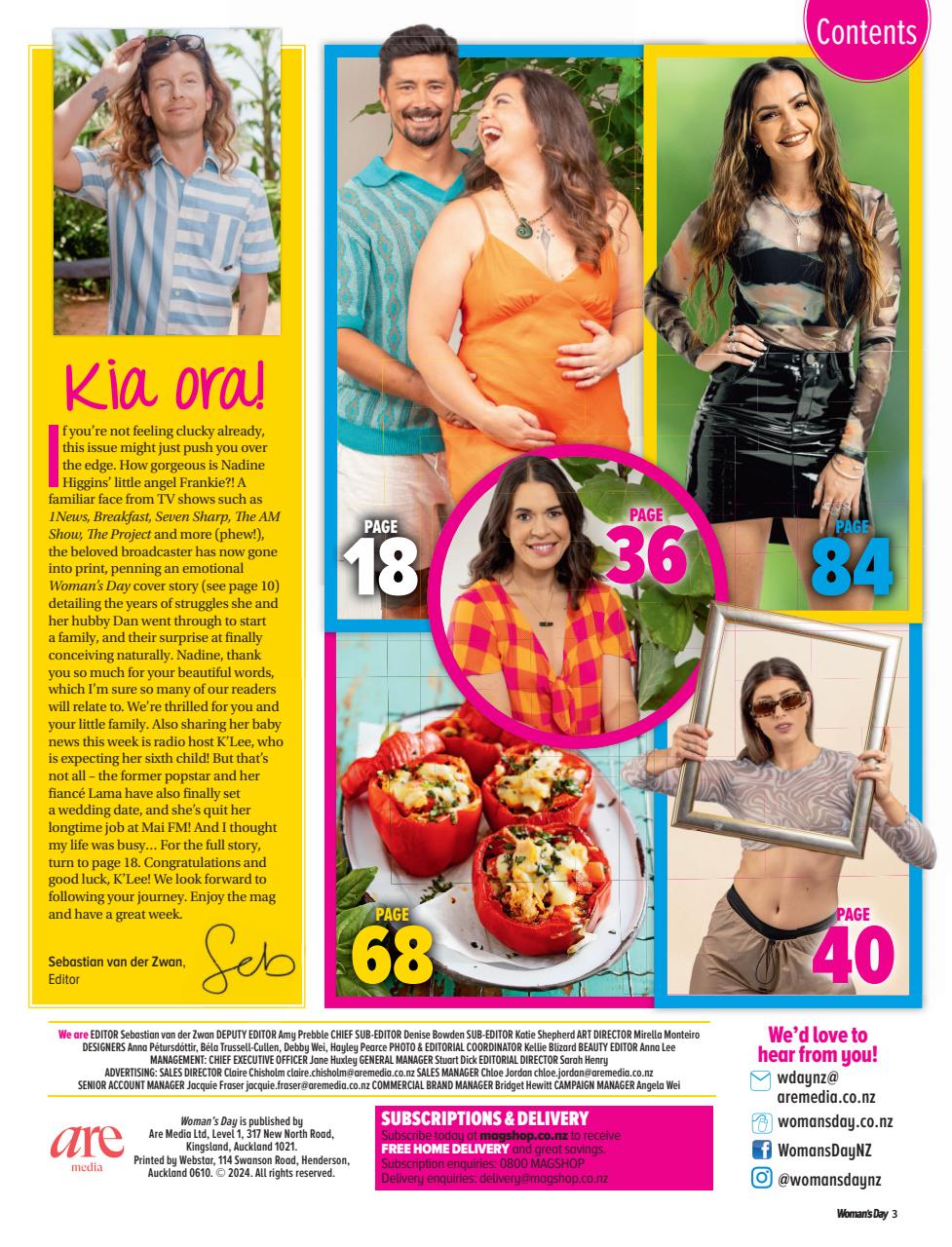 Woman's Day NZ Preview Pages