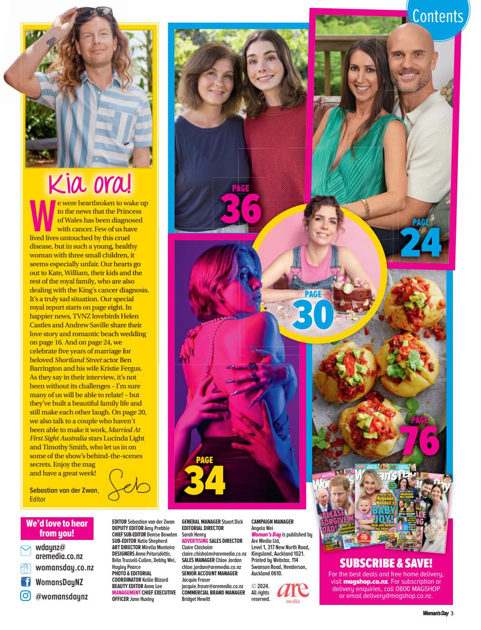 Woman's Day NZ Preview Pages