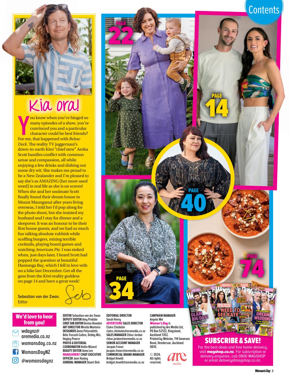 Woman's Day NZ Preview Pages