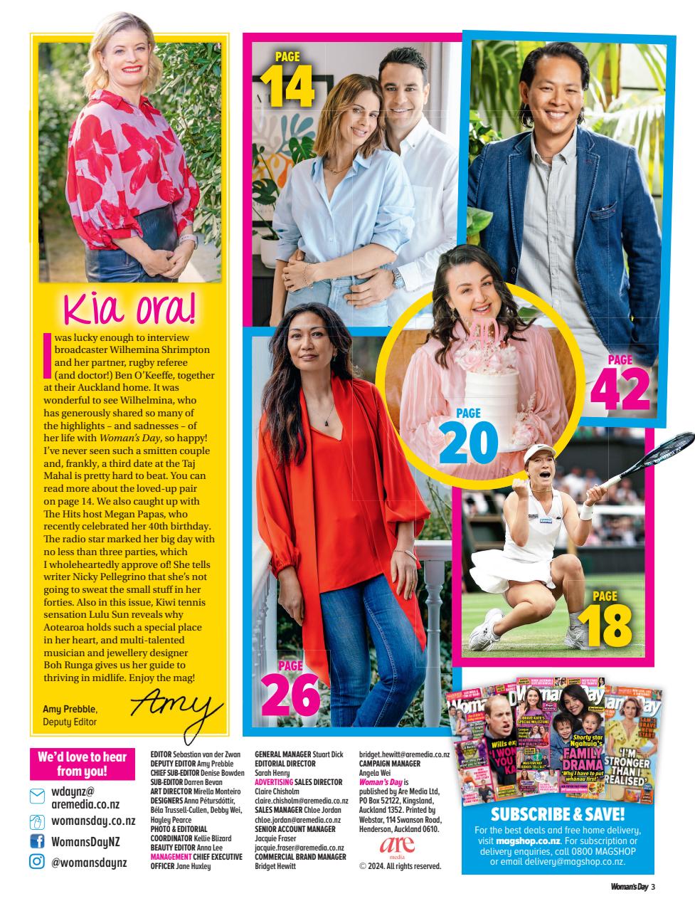 Woman's Day NZ Preview Pages