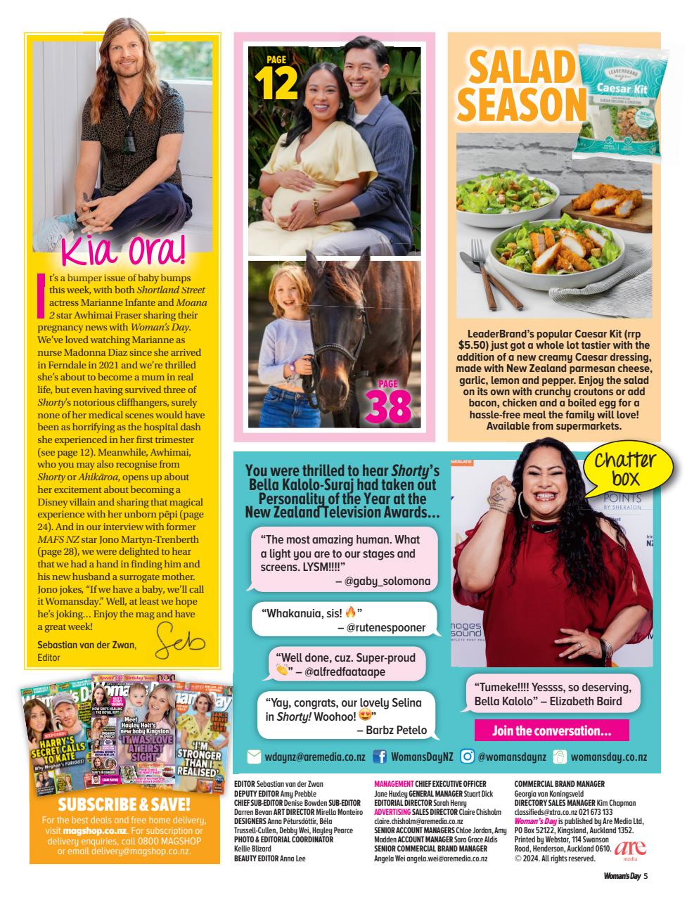 Woman's Day NZ Preview Pages