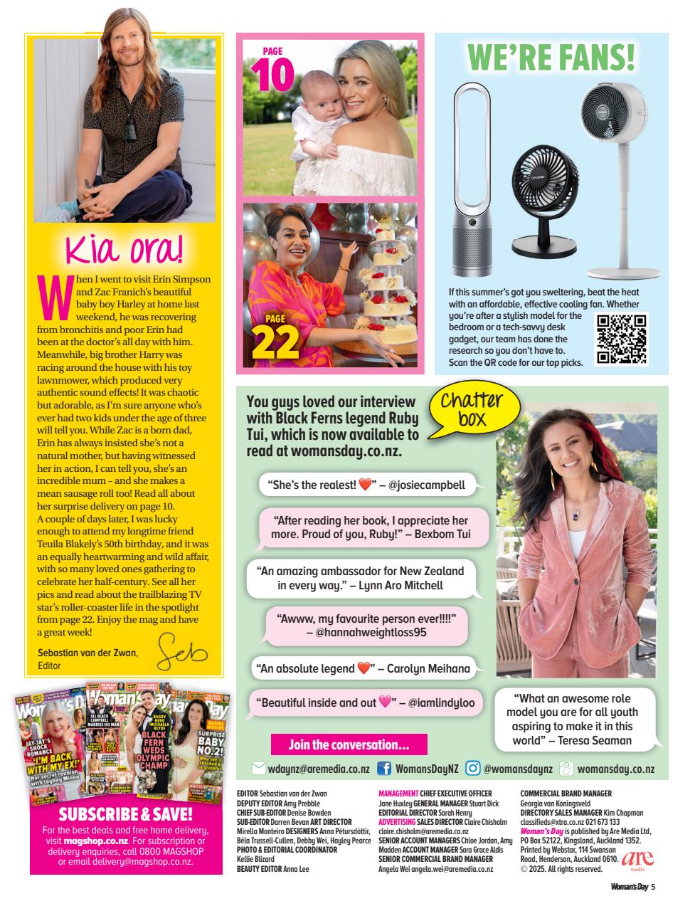 Woman's Day NZ Preview Pages