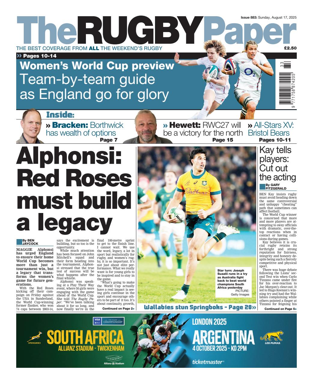 The Rugby Paper Preview Pages