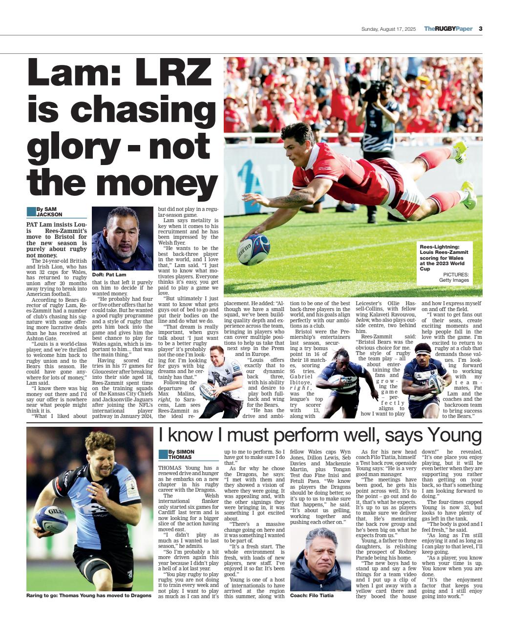 The Rugby Paper Preview Pages