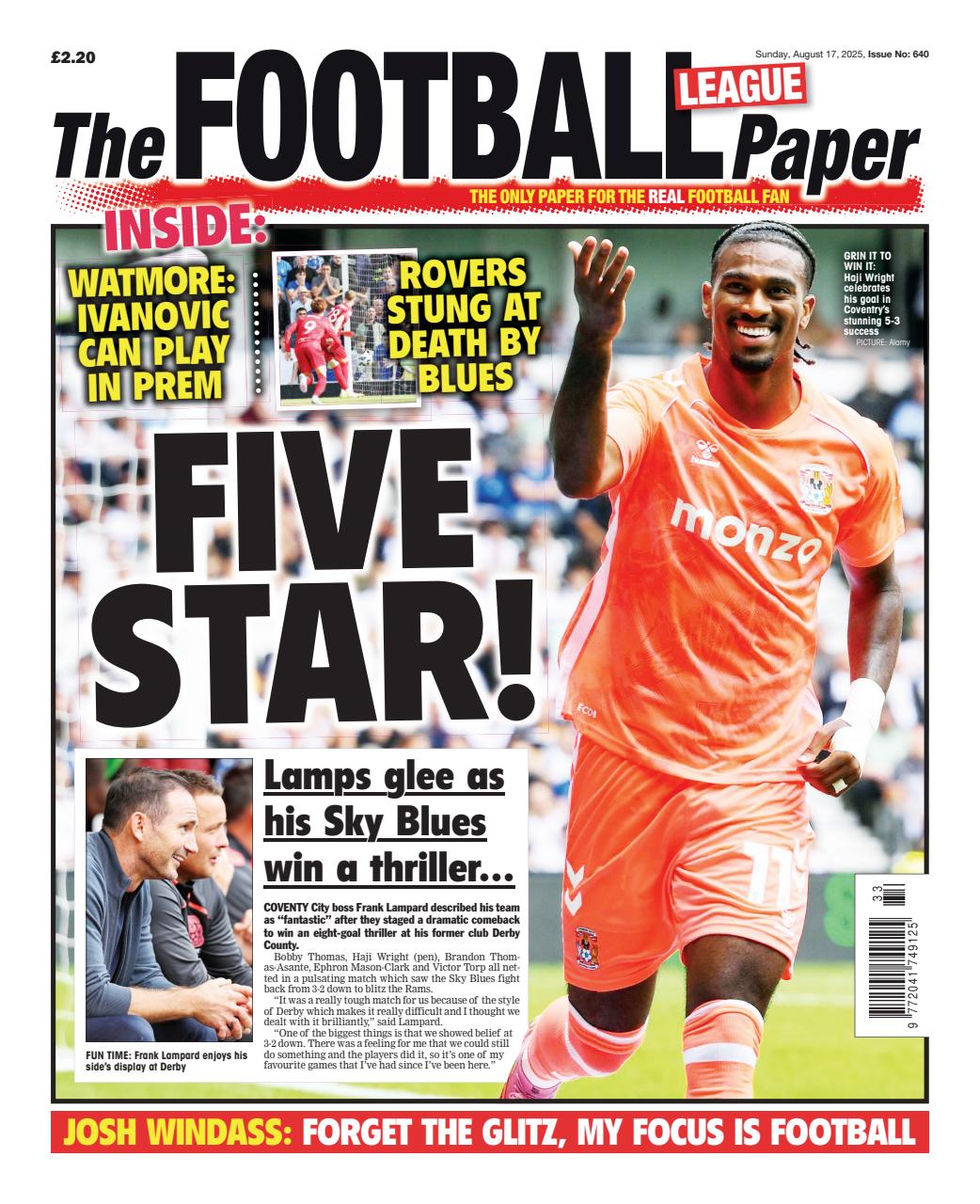 The Football League Paper Preview Pages