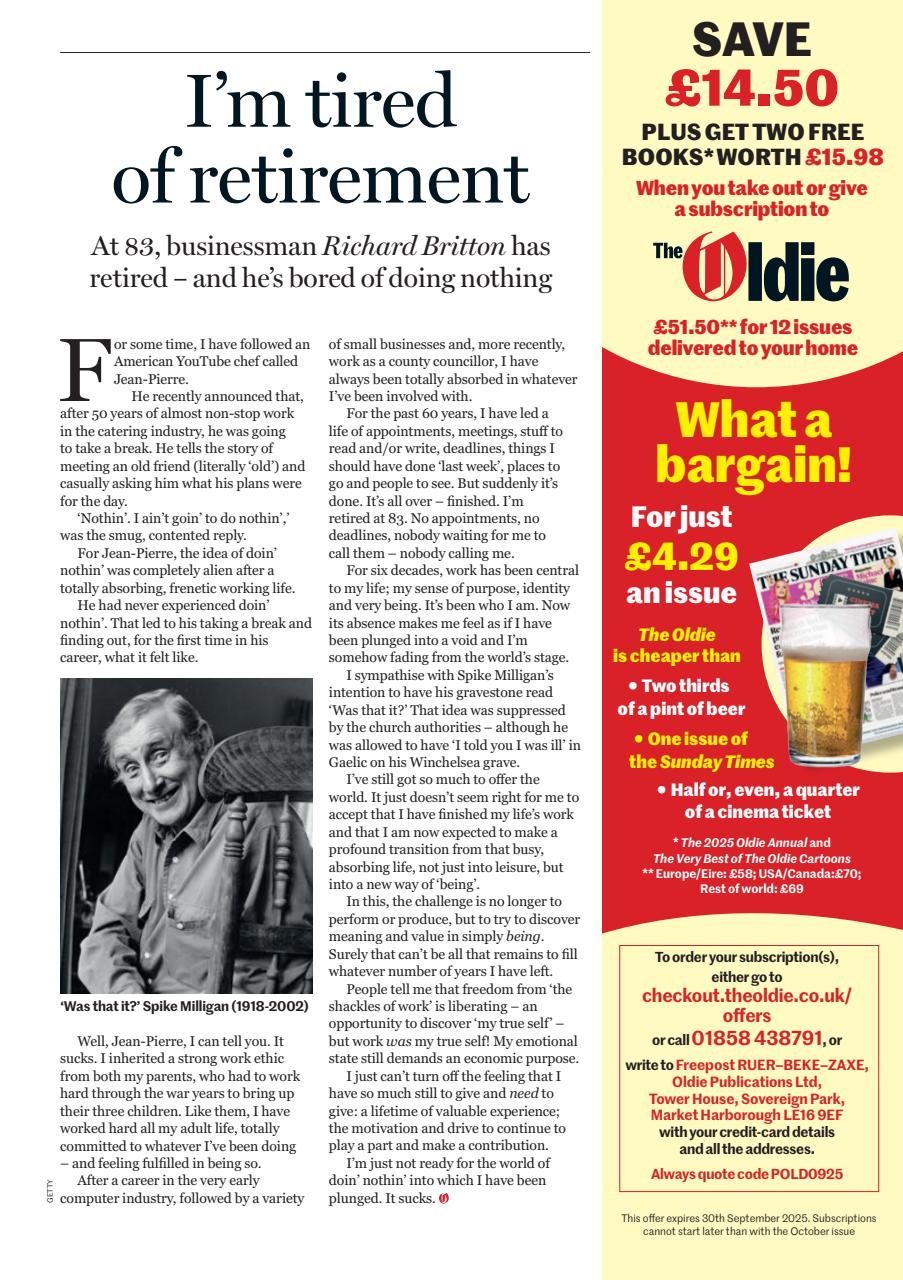 The Oldie Preview Pages