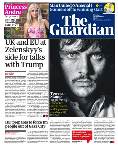 The Guardian Newspaper issue Monday, 18 August 2025