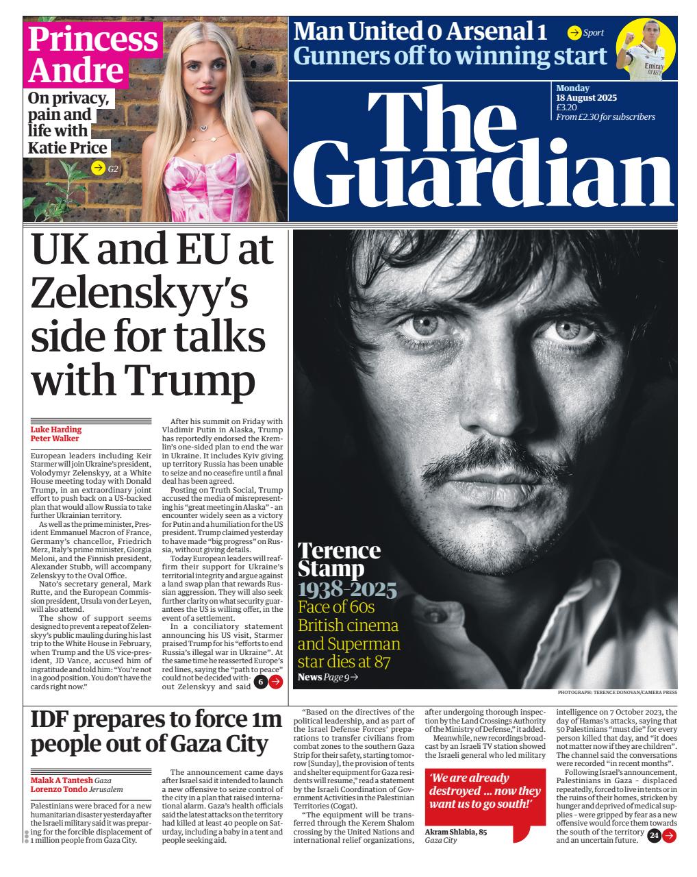 The Guardian Newspaper Preview Pages