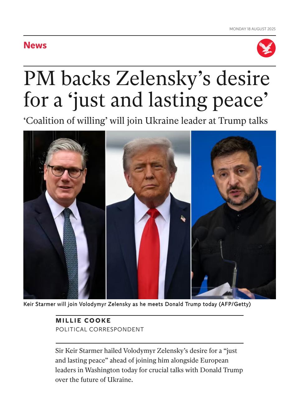 The Independent Daily Edition Newspaper Preview Pages