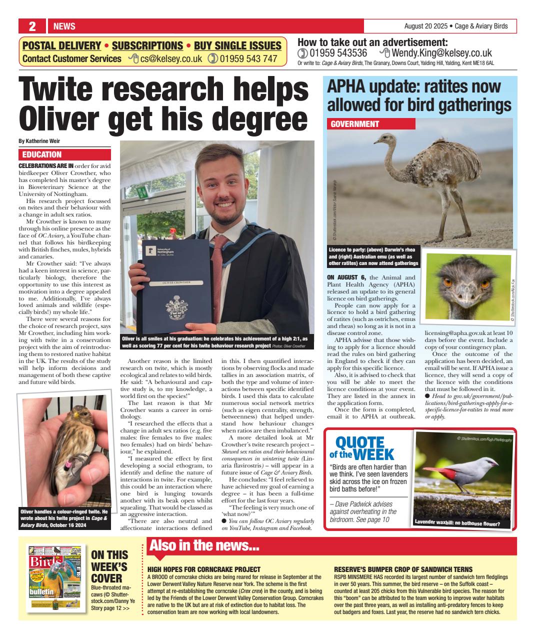 Cage & Aviary Birds Preview Pages