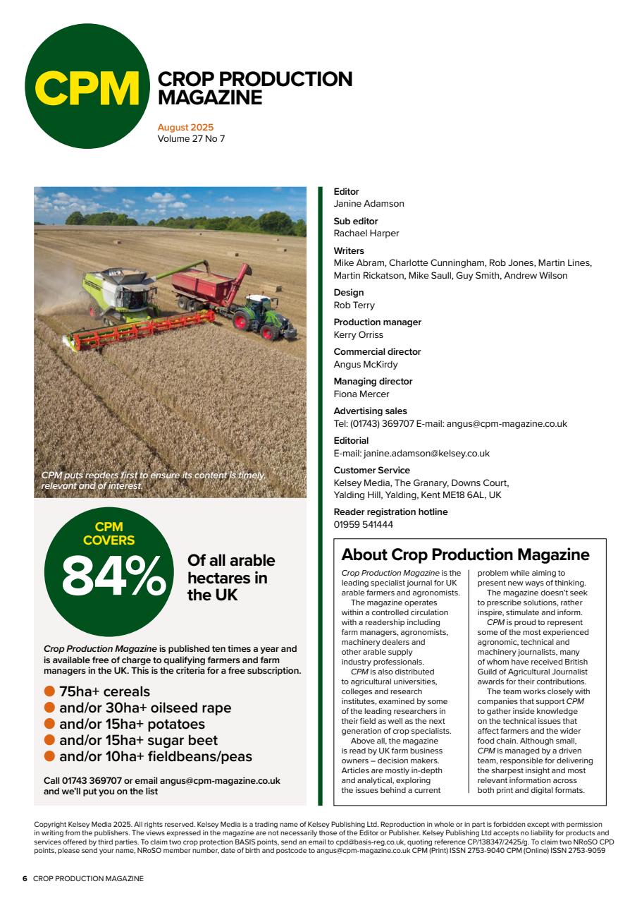 Crop Production Magazine Preview Pages